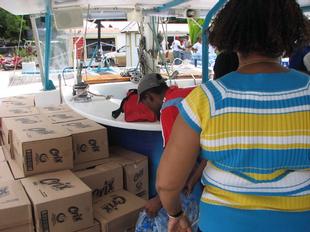 Image #3 - Hurricane Tomas Relief Effort (Packing the goods)